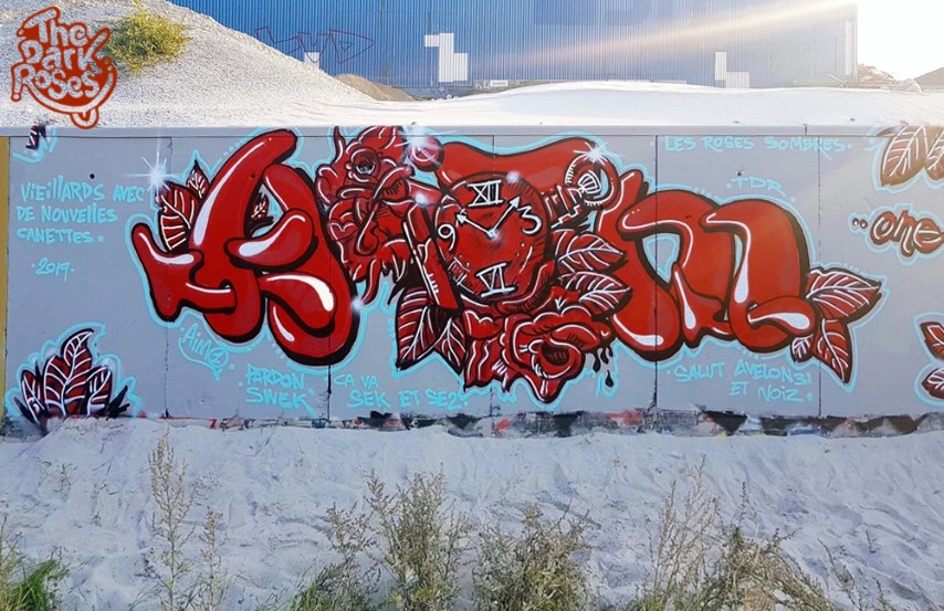 Salut Avelon 31 et Noiz... Ca Va Sek et Se2? Vieillards Avec De Nouvelles Canettes... Les Roses Sombres... by Aim 1 - The Dark Roses - Nordhavn, Copenhagen, Denmark 2019